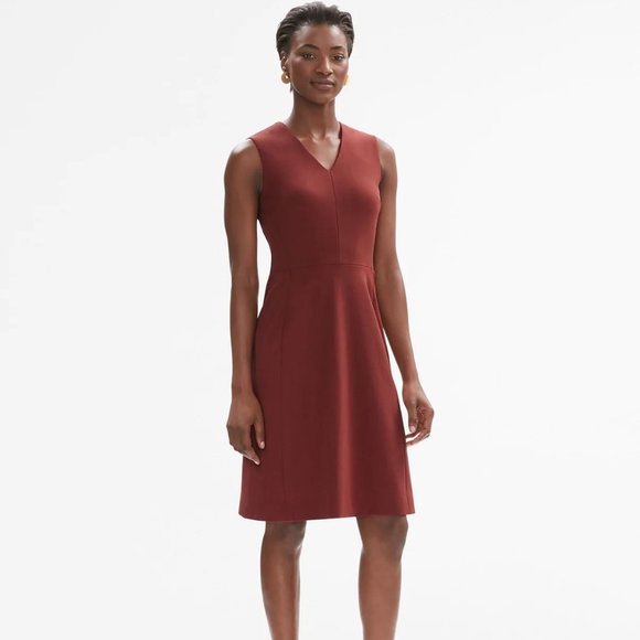 MM Lafleur Annie Dress in Brick Red Size 0 - Picture 2 of 7